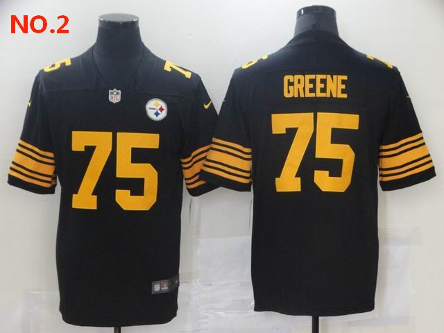 Men's Pittsburgh Steelers #75 Greene Jersey NO.2;